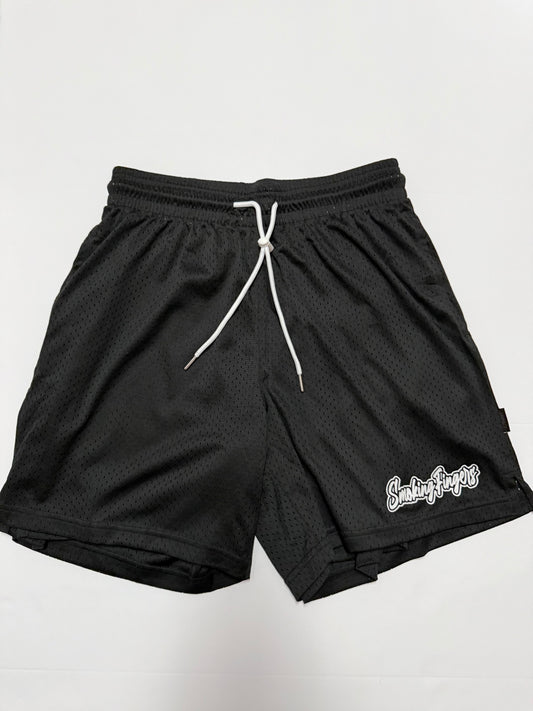 Smoking Fingers Ball Shorts (Black)